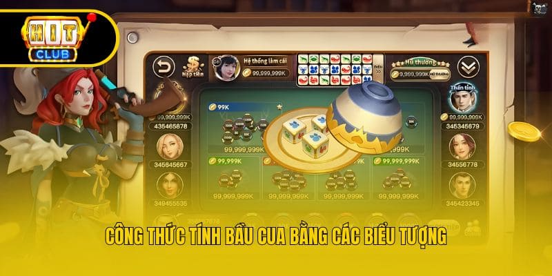 Công thức tính bầu cua bằng các biểu tượng