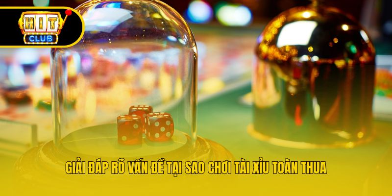 Giải đáp rõ vấn đề tại sao chơi tài xỉu toàn thua